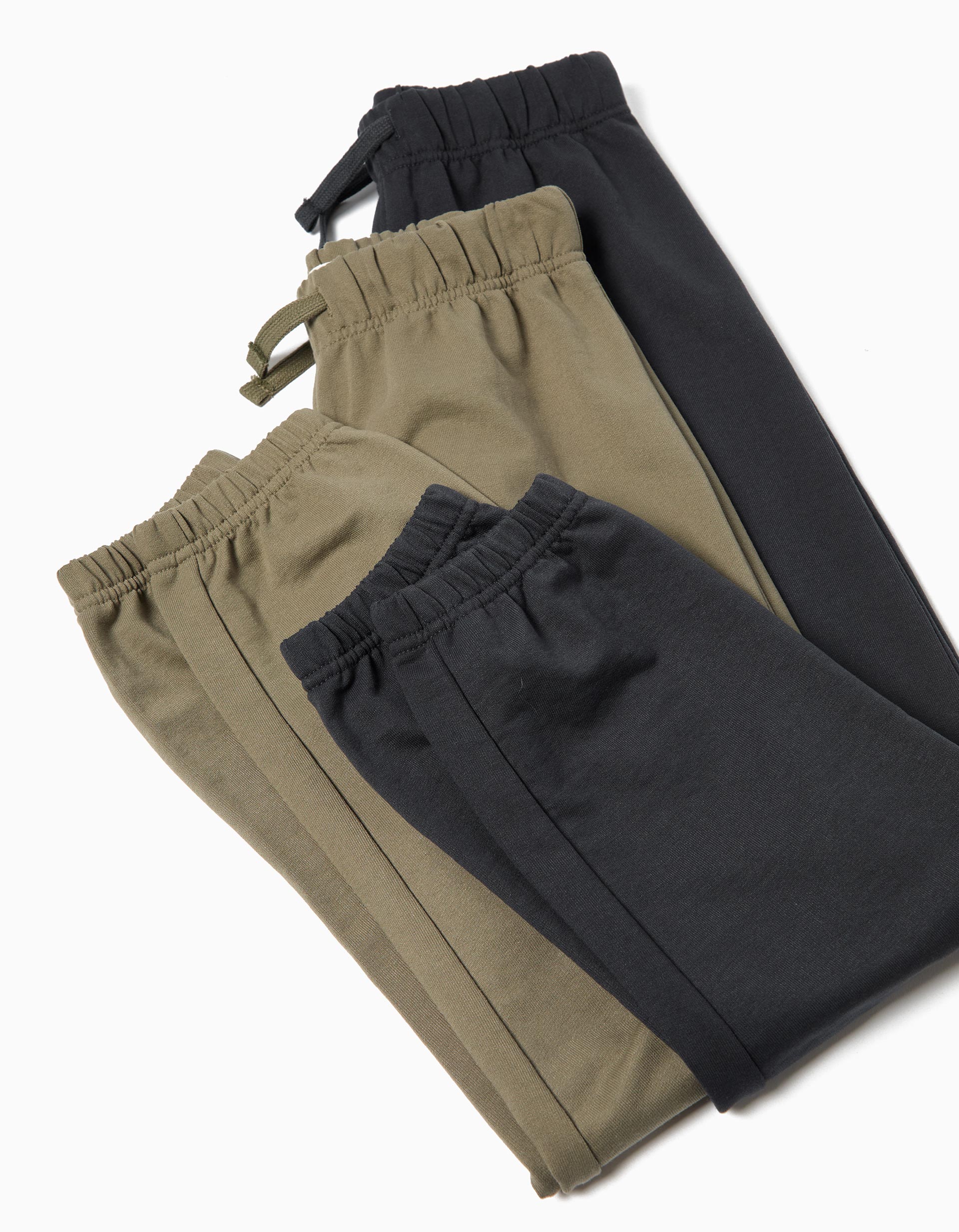 Pack 2 Joggers de Felpa, Menino, Cinzento Escuro