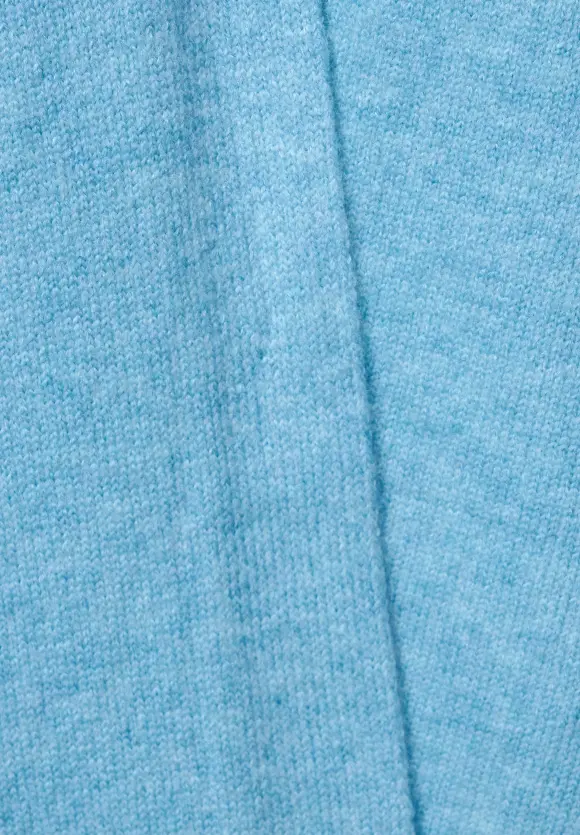 Offener Strickcardigan - light aquamarine blue mel.