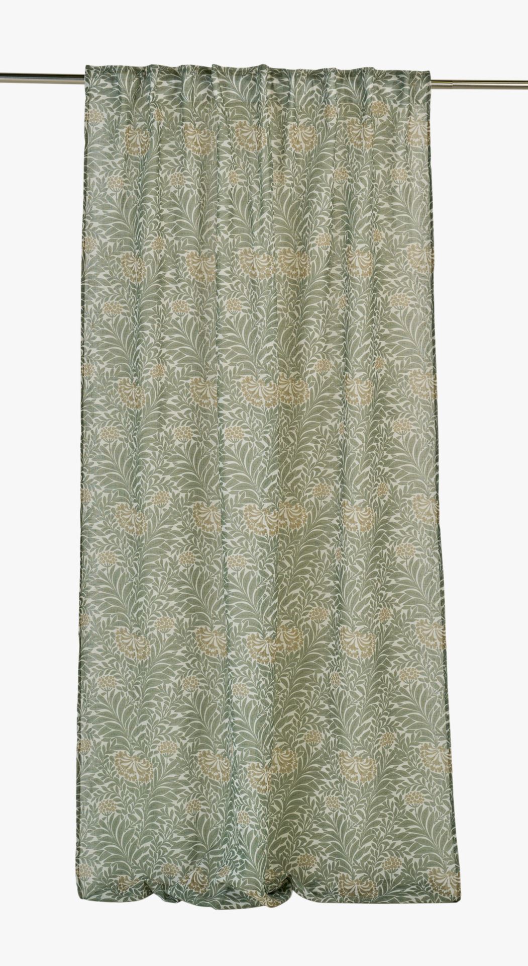 Gardin grønn - 135x220 cm