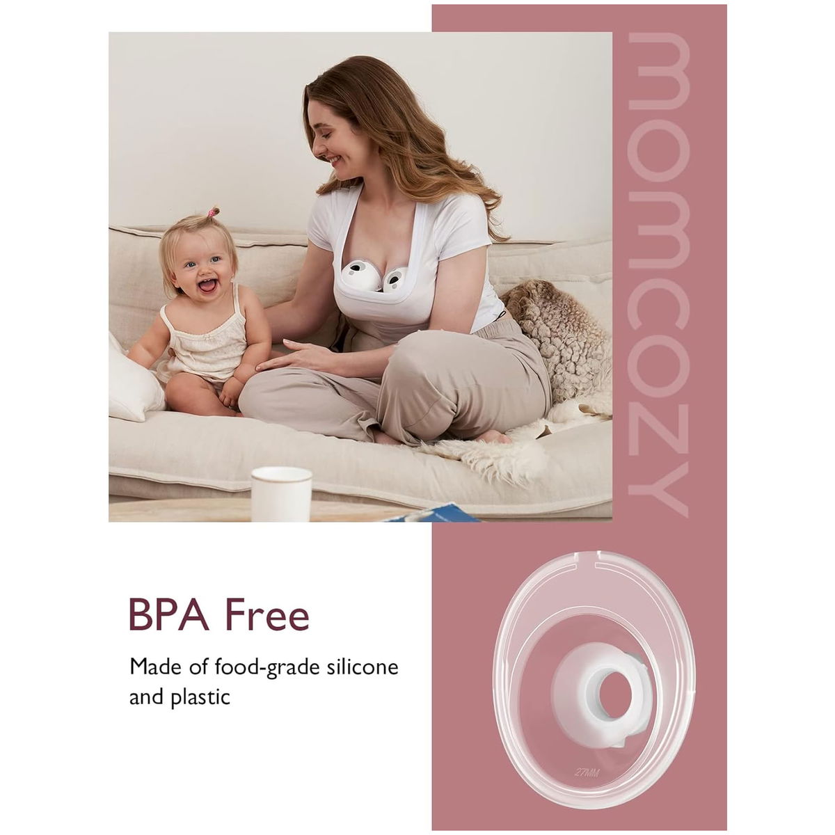 MomcozyMomcozy   Brusthaube für M5 Milchpumpe 27mm