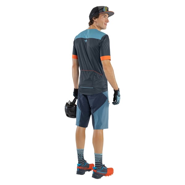 Maillot VTT DYNAFIT RIDE LIGHT 1/2 ZIP SS TEE BLUEBERRY