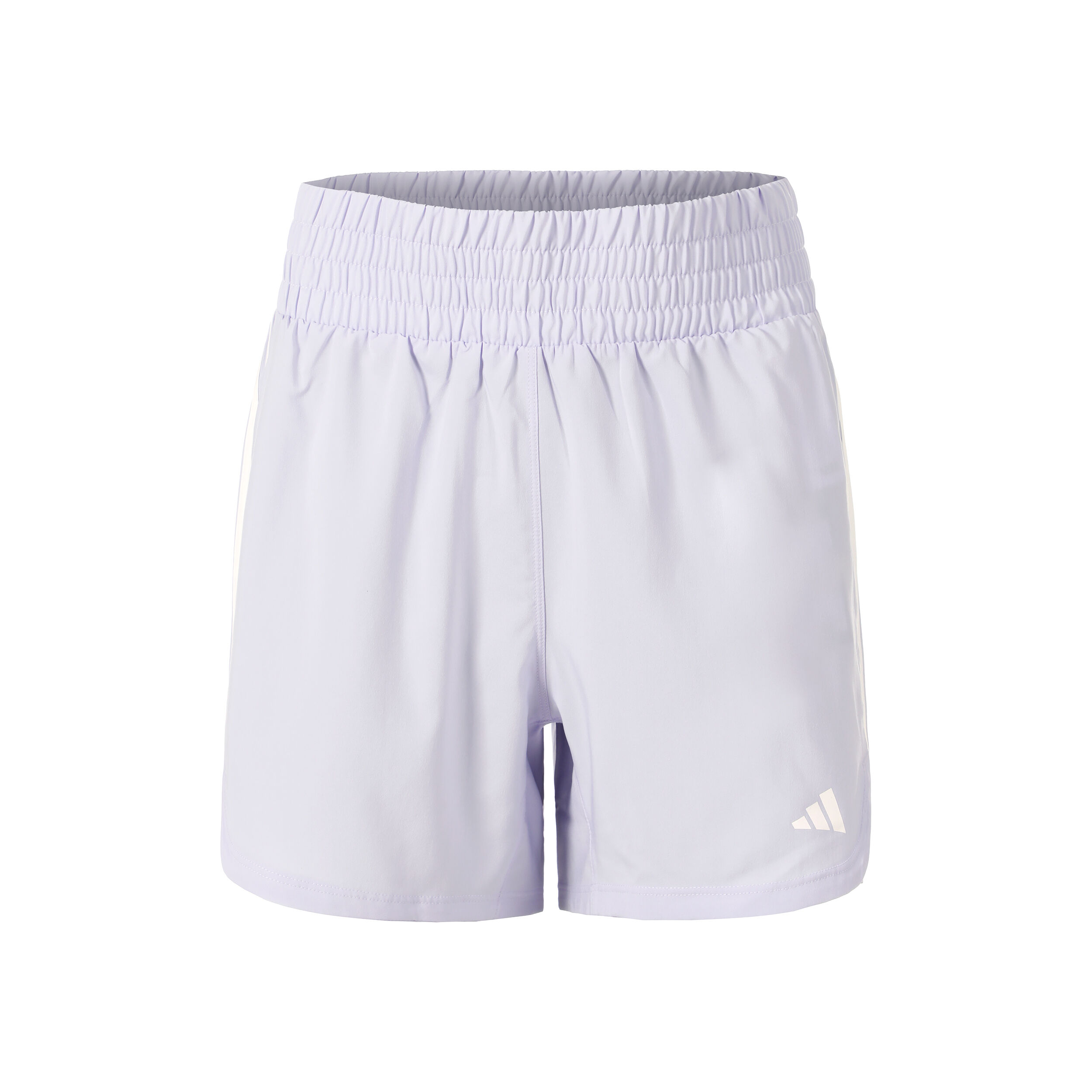 adidas Pacer Training 3 Stripes Woven High-Rise Shorts Femmes - Lilas