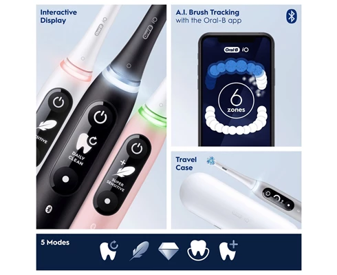 Oral-B iO6 Series M6 - Black/Light Rose