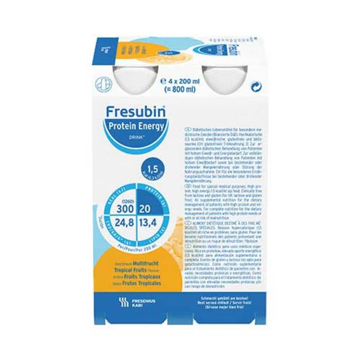 Fresubin Protein Energy Drink Multifrucht Tr.Fl., 4X200 ml