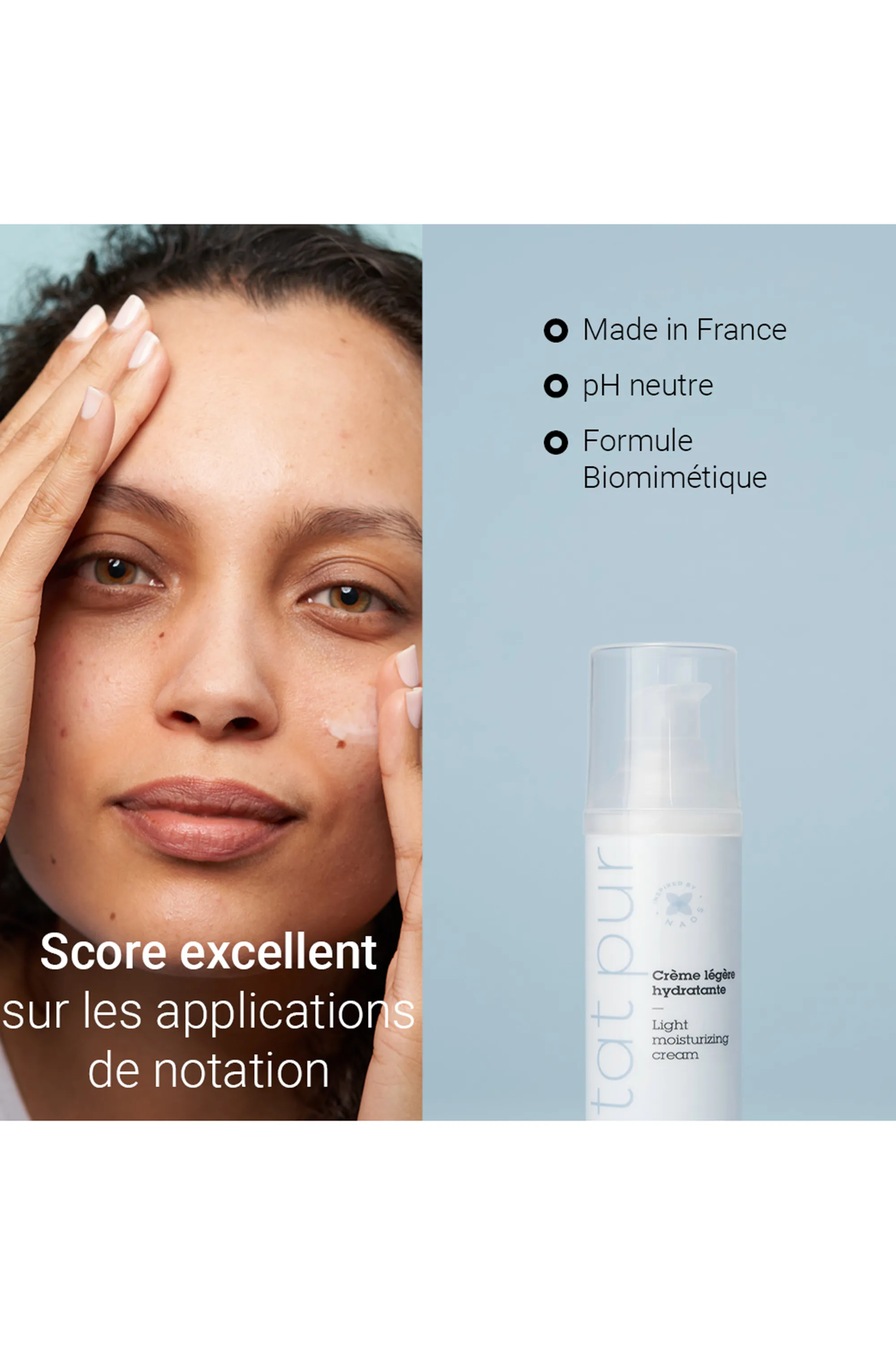 Etat Pur Crème légère hydratante visage et cou-40 ml