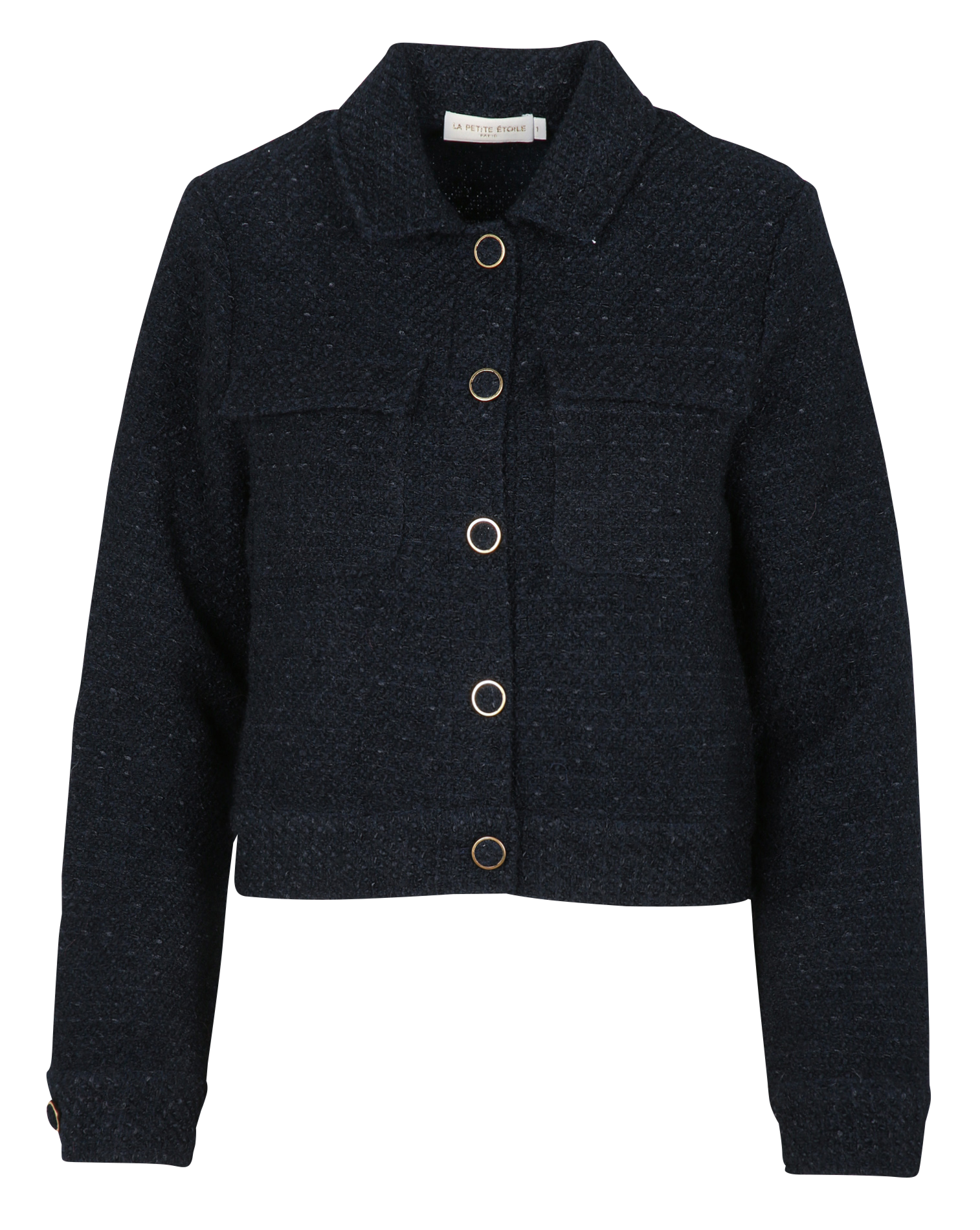 VIRGINA - Veste courte en tweed | Bleu