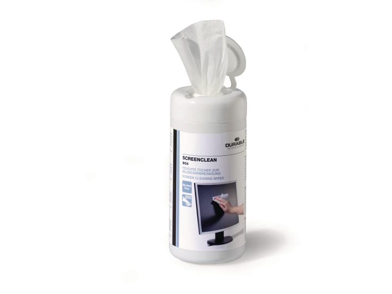 DURABLE Bildschirmreinigungstücher Screenclean Box 100 Stüc Reinigungstücher