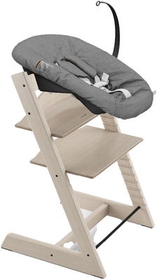 Stokke Tripp Trapp Matstol inkl. Newborn Set, Whitewash/Antracite