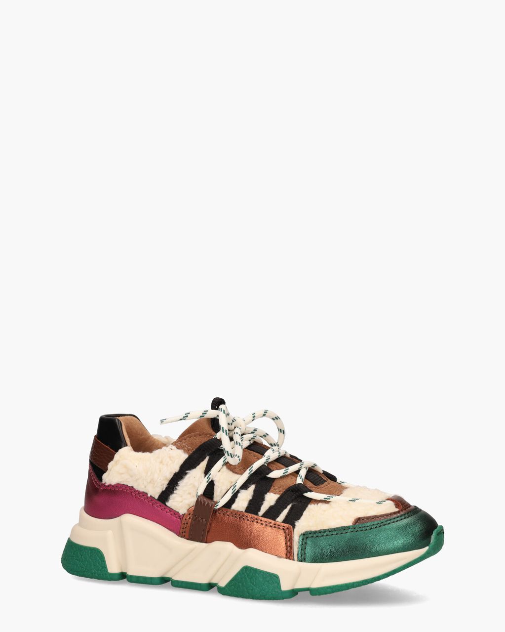 DWRS Label Los Angeles Teddy Off-White/Multicolor Damessneakers
