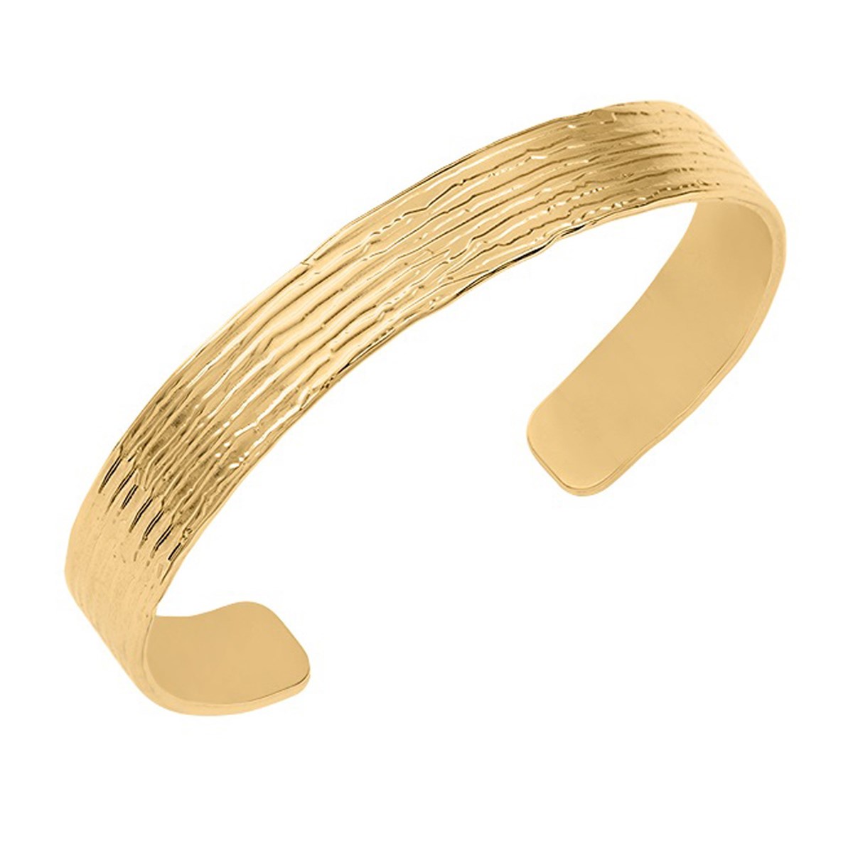 Bracelet jonc Saunier Granit doré