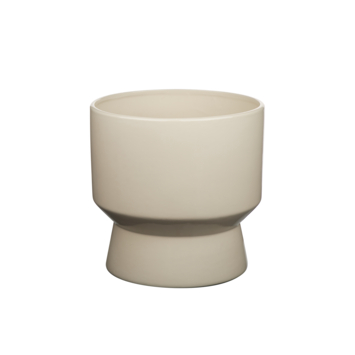 Keramieken bloempot creme 30x30x30cm