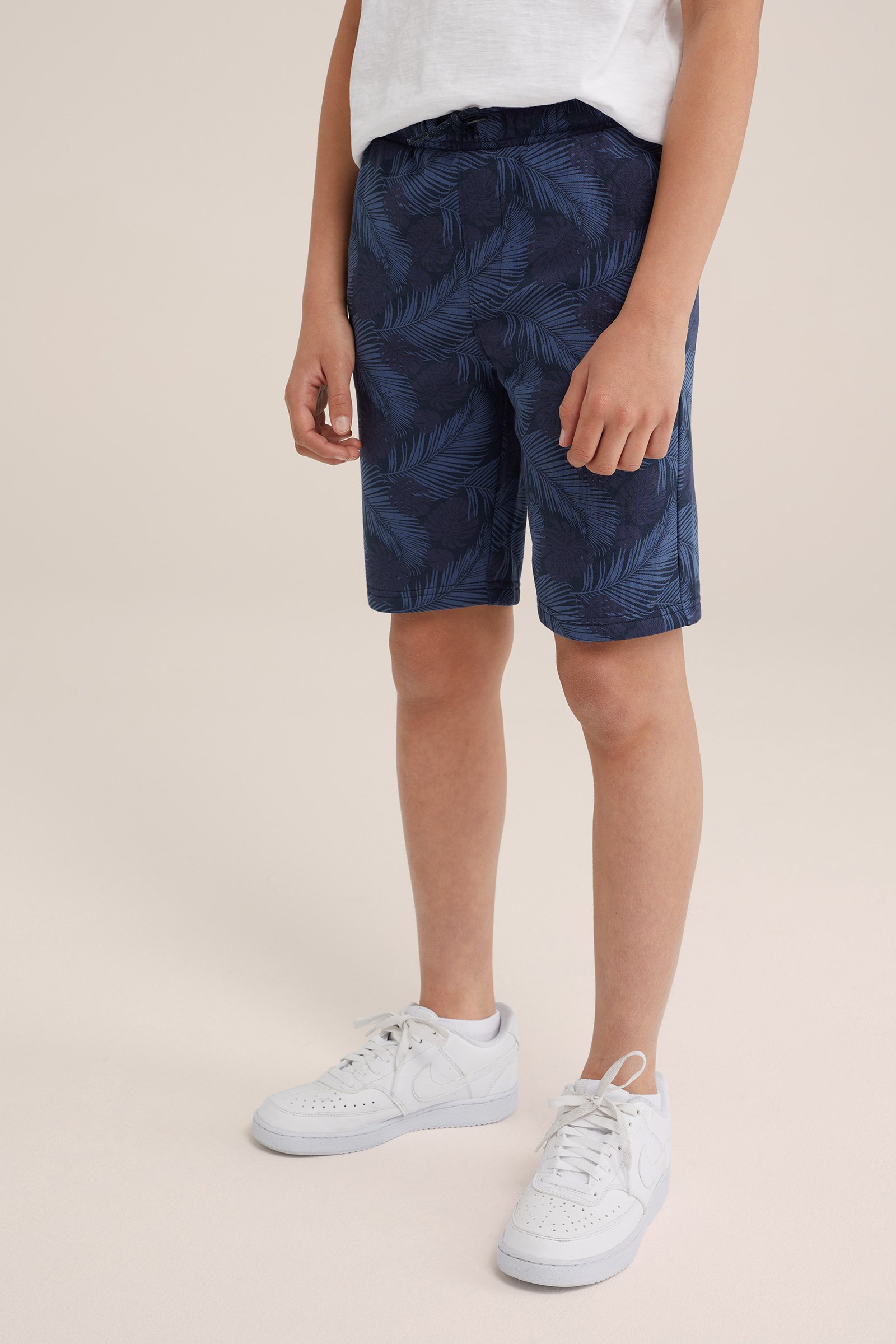 Jongens sweatshort met dessin WE Fashion Blauw