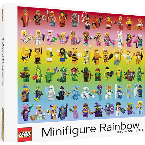 LEGO Minifigurer regnbue puslespil - 1000 brikker