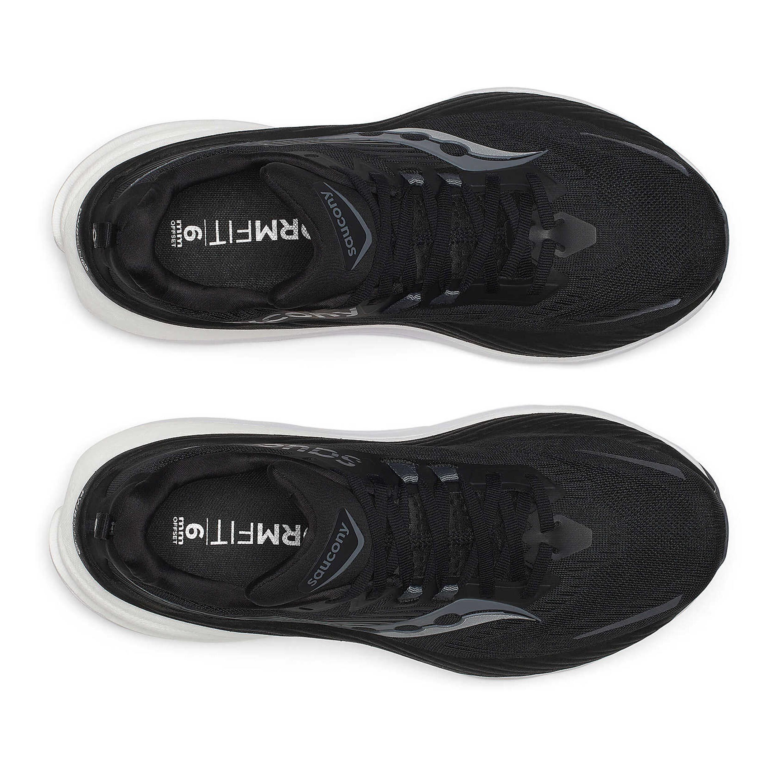 Saucony Hurricane 24 Wide Chaussure De Running Avec Stabilisateurs Hommes - Noir , Anthracite