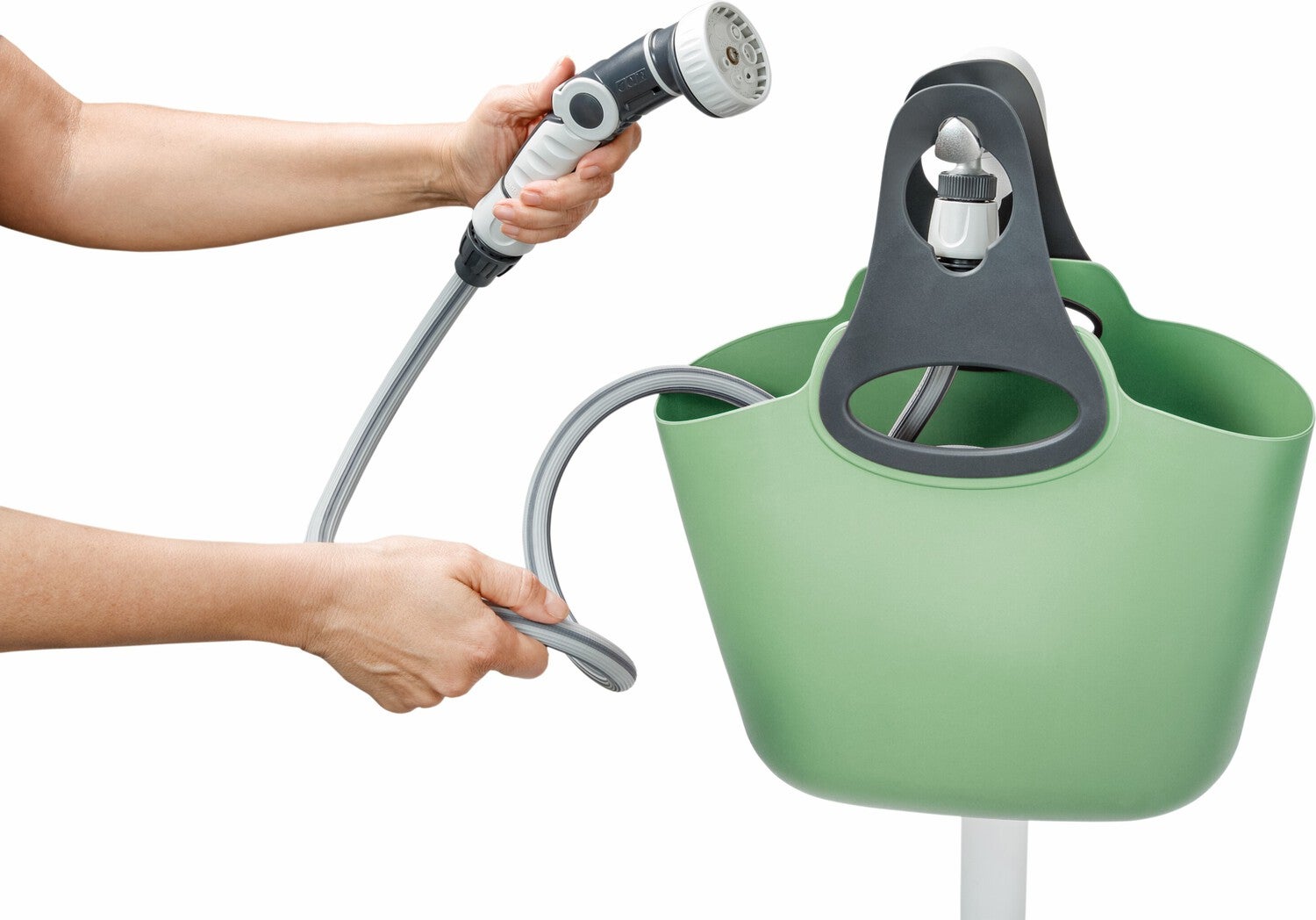 G.F. Garden Aquago Bunny tuinslang met slanghouder groen 25 m