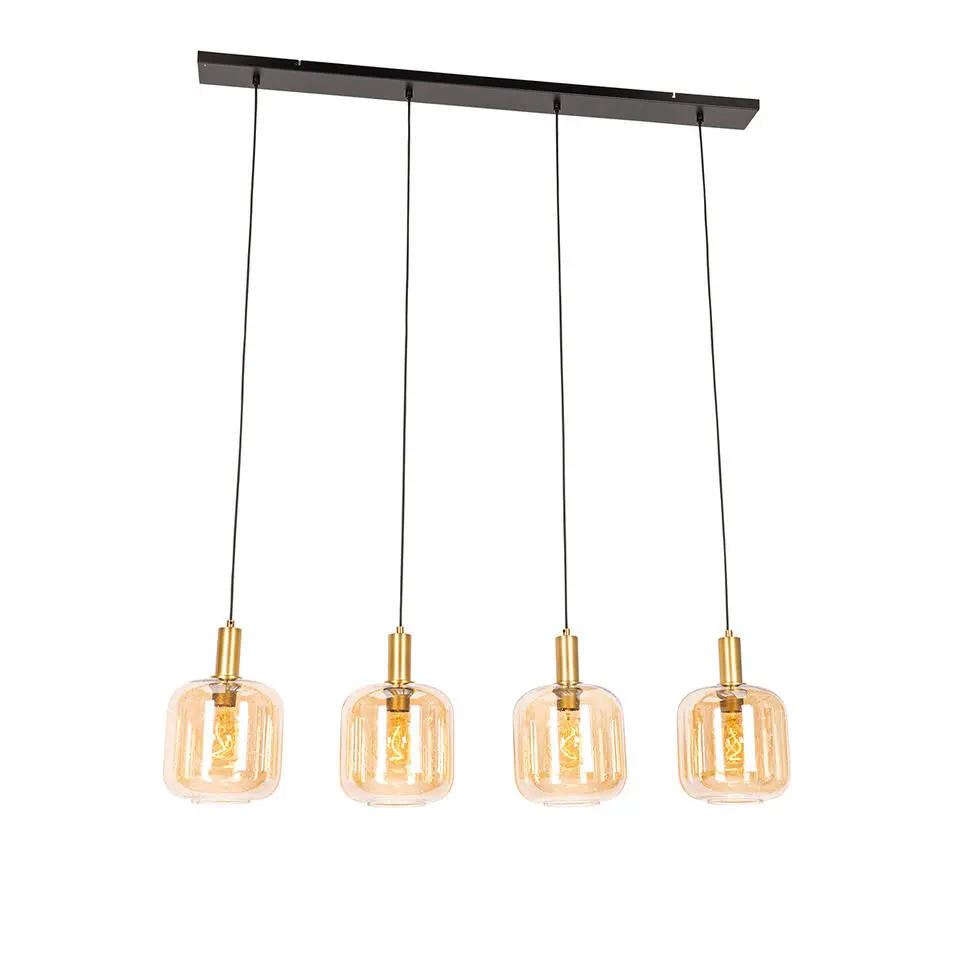 Qazqa hanglampen zuzanna oranje e27
