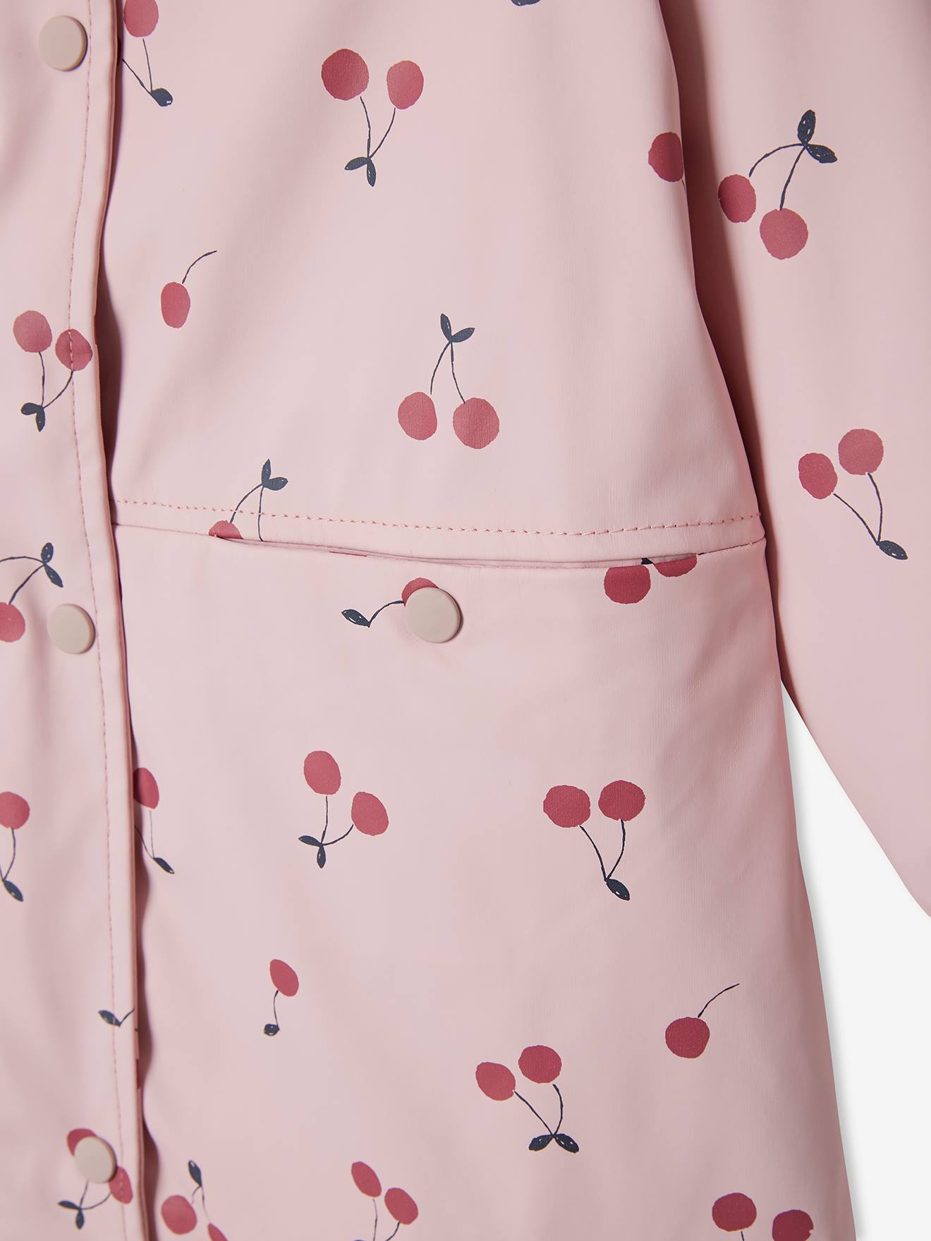 Capa de chuva com capuz e motivos florais, para meninas 6476