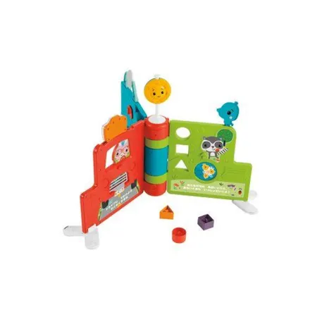 Fisher-Price Sitz & Steh Erlebnisbuch mit Musik, Feinmotorik-Spielzeug