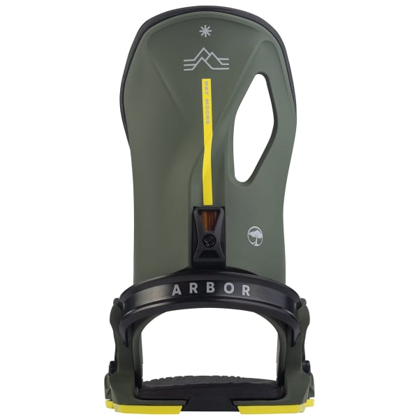Fixation snowboard ARBOR CYPRESS GREEN/BLACK PAT MOORE