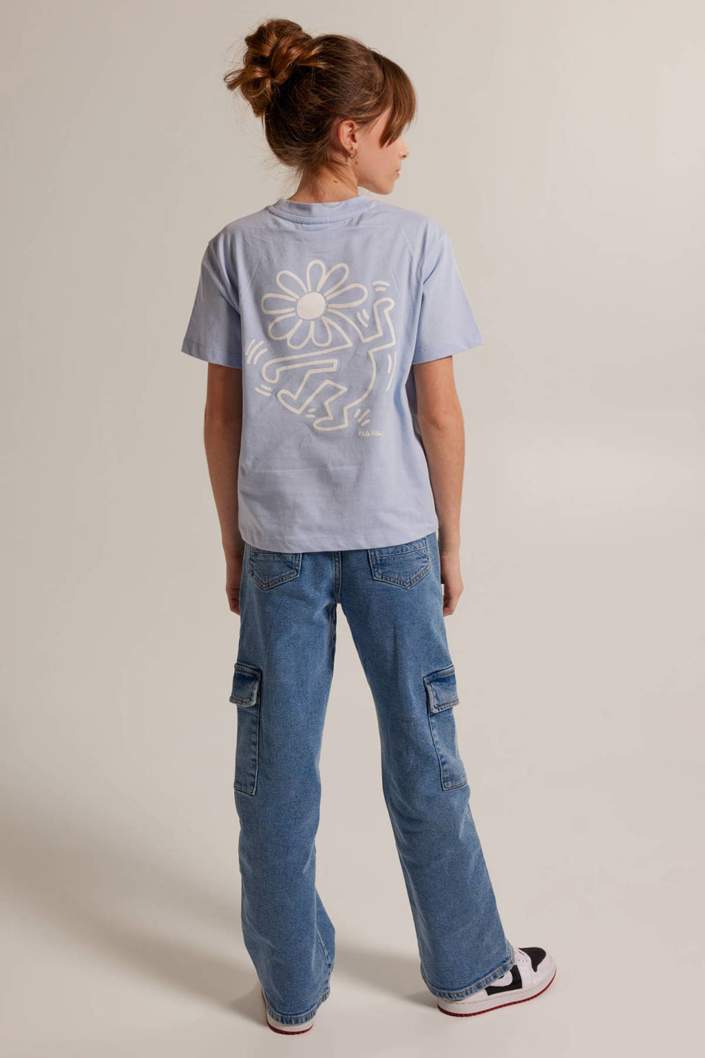 America Today T-shirt met backprint