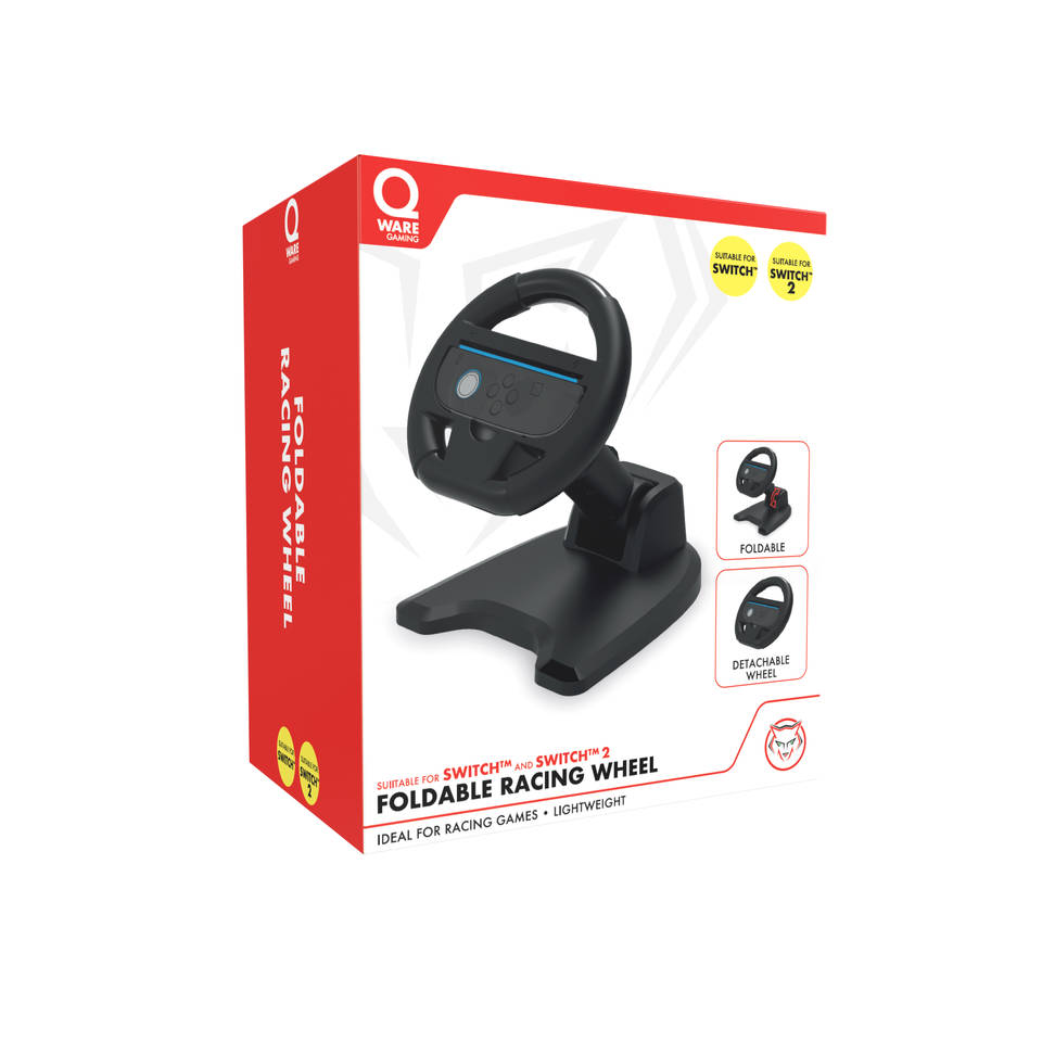 Qware Gaming Nintendo Switch & Nintendo Switch 2 stuurwiel
