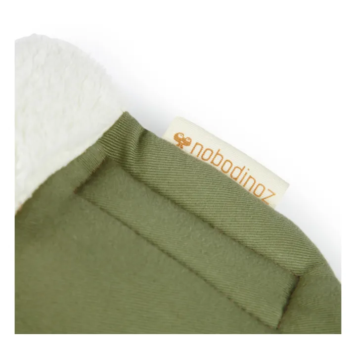 Nobodinoz Moufles pour poussette en coton bio | Vert kaki