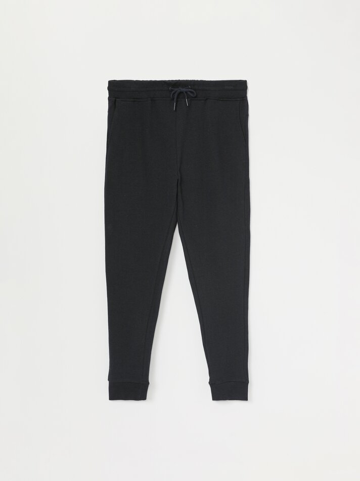 Calça jogger básica - Azul-marinho