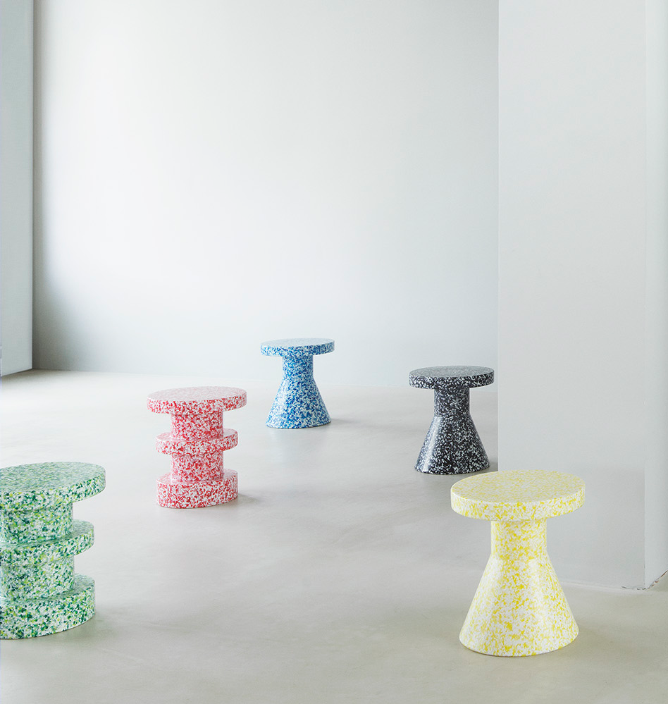 Normann Copenhagen  Bit skammel - blå