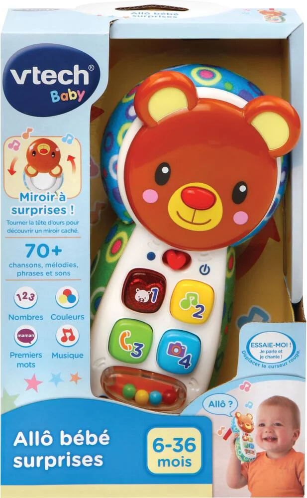 VTECH BABY - ALLO BEBE SURPRISES BRUN