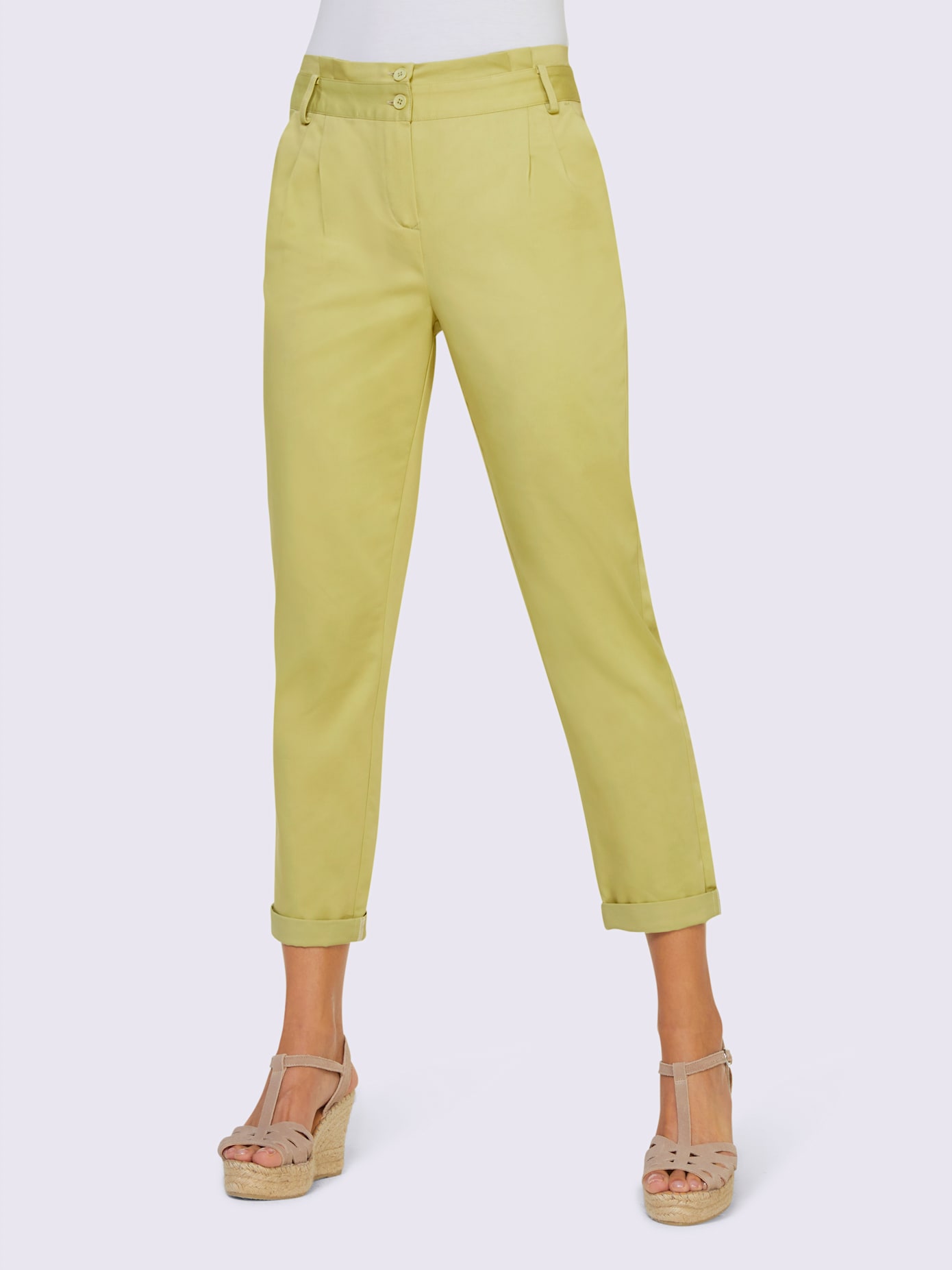 Pantalon chino à retrousser