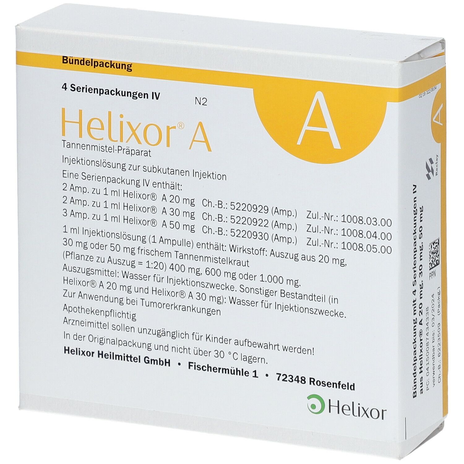 Helixor® A Serienpackung IV