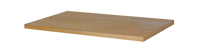 Mueller Sakura topblad 80x46cm naturel eiken/mat zwart