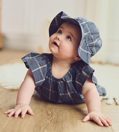 Müsli Kleid - Karo - Nacht Blue/Kaschmir