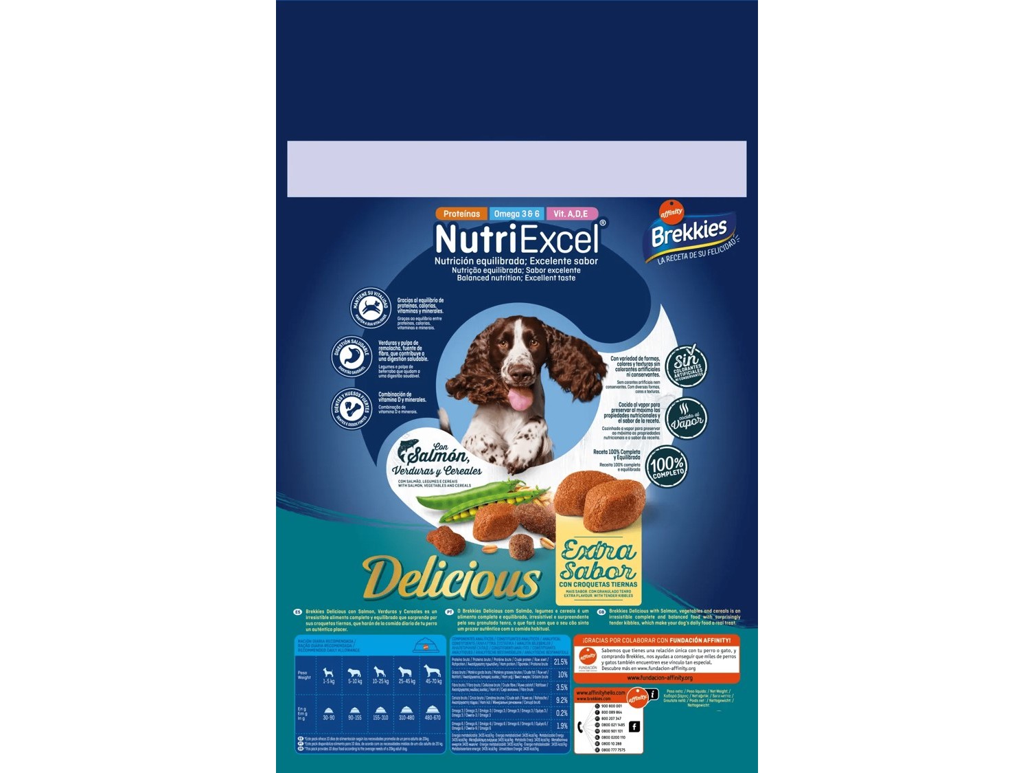 RAÇÃO CÃO BREKKIES DELICIOUS SALMÃO 7.25KG