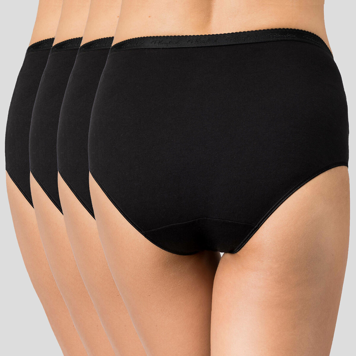 PLAYTEX<br>Conjunto de 4 calcinhas midi em algodão orgânico