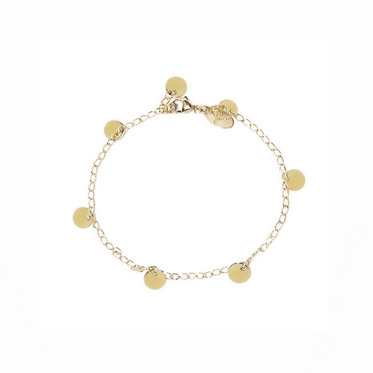 Bracelet ajustable classique original doré à l'or fin 24K INDRA