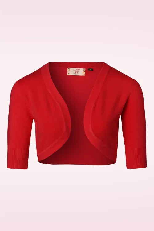 Banned Retro Hudson Bolero in donkerrood