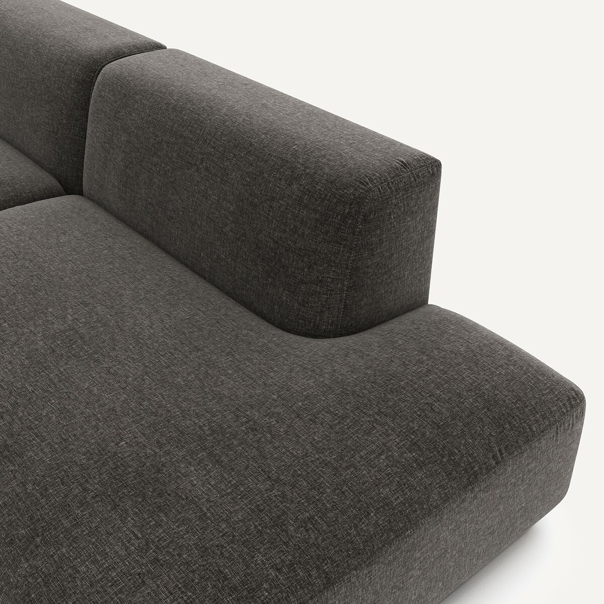 AM.PM<br>Sofá de canto esquerdo em veludo chenille, Jacopo