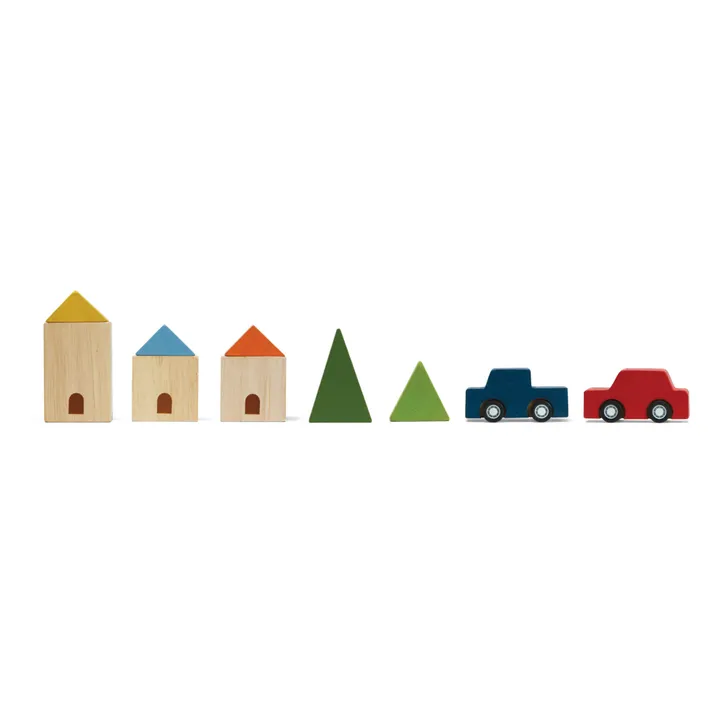 Plan Toys Circuit en caoutchouc naturel et ses accessoires
