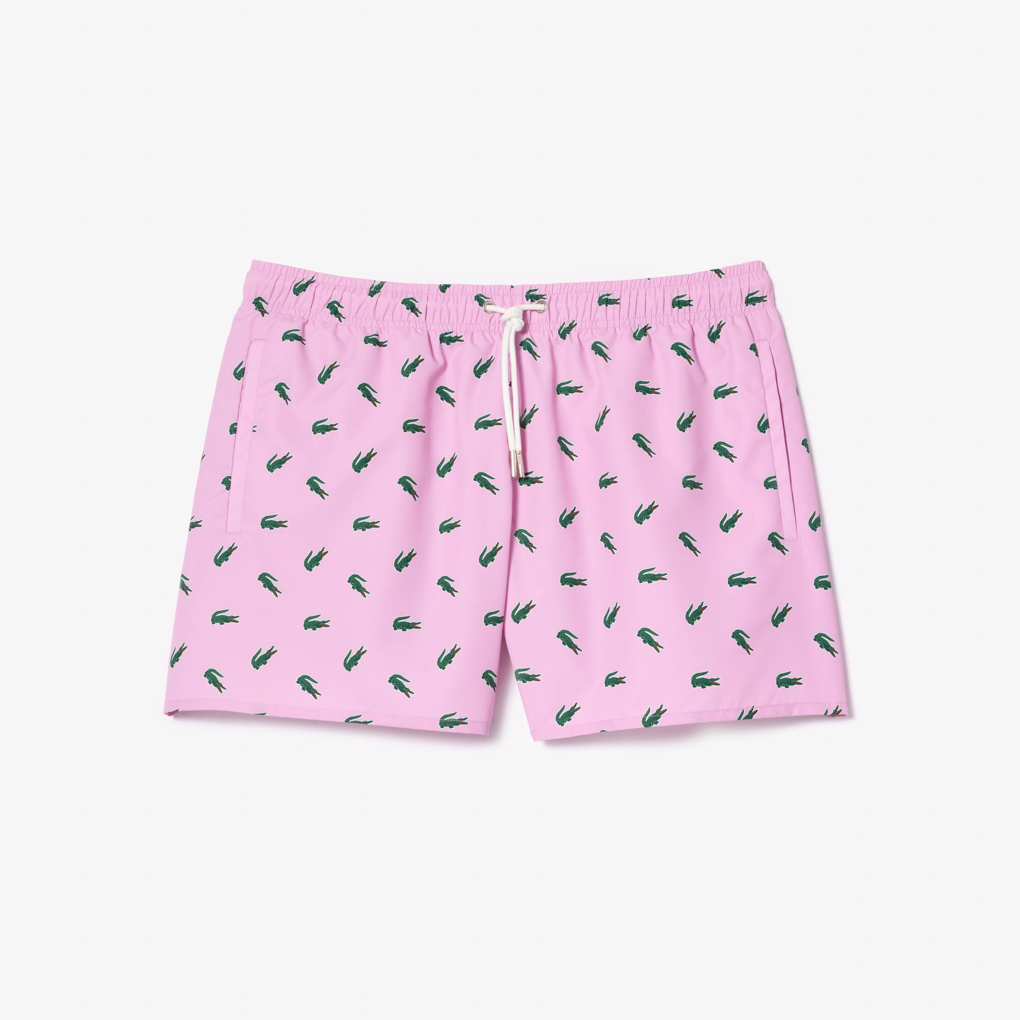 Short de bain avec imprimé crocodile Maillots de bain - Rose - Lacoste - Homme