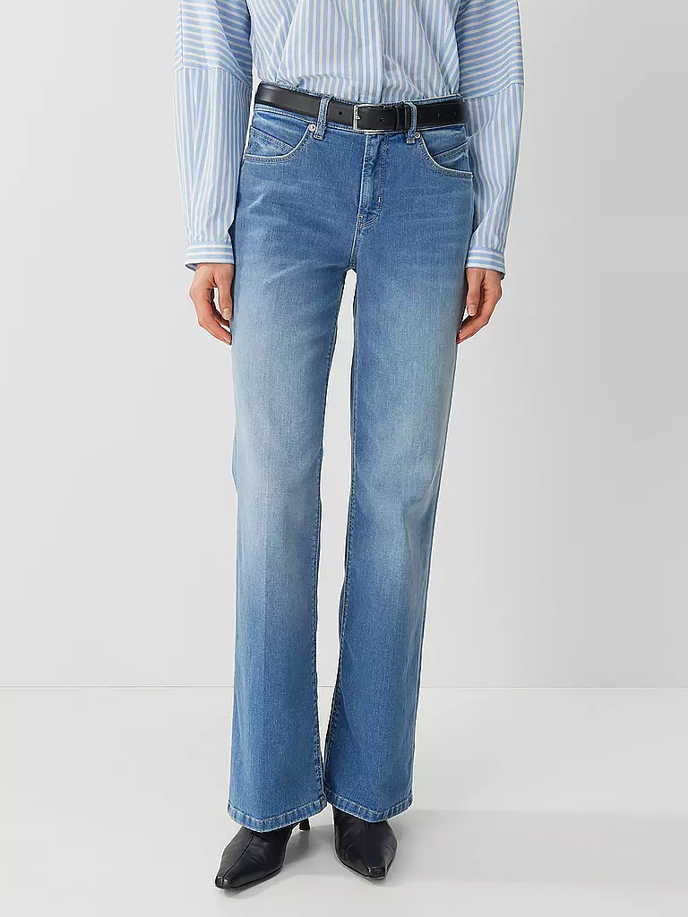 SOMEDAY Jeans Flared Fit CARIE blau