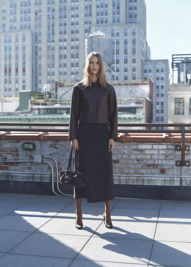 MANGO JACKET. -- SABINA Brown