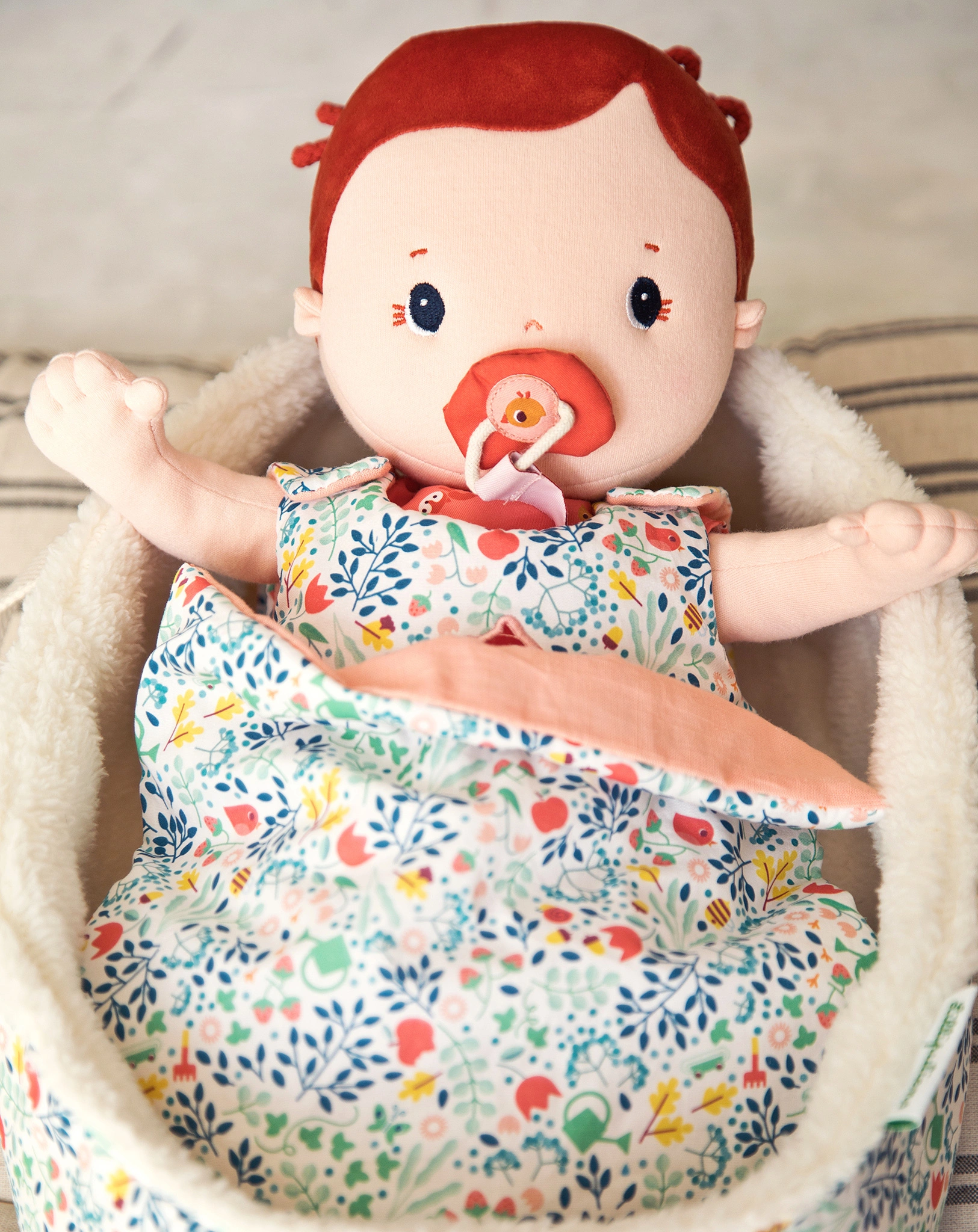 Puppenschlafsack FLOWERS (36cm) in bunt