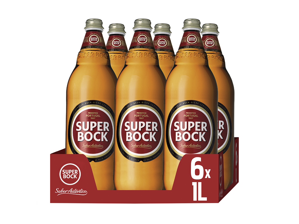 CERVEJA SUPER BOCK 6X1L