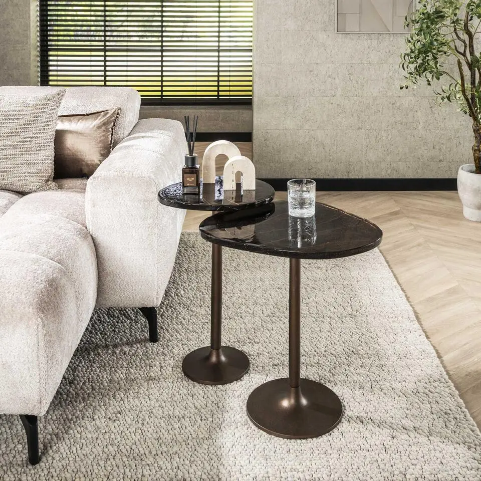 Hoyz Collection - Bijzettafel Eclipse L - Koper Antiek Finish