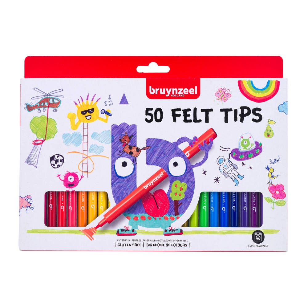 Bruynzeel viltstiften set 50-delig