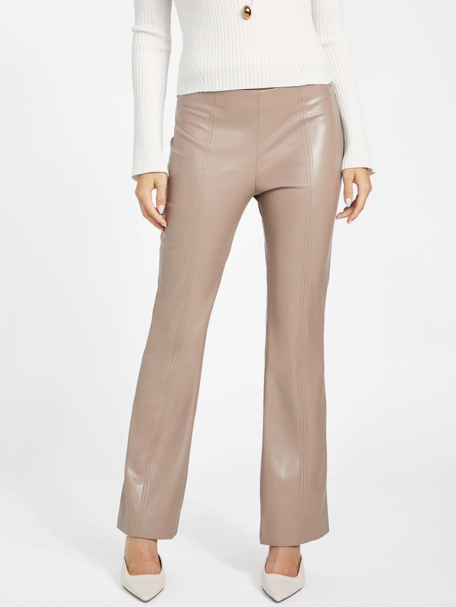 Calça skinny Gladys em couro sintético