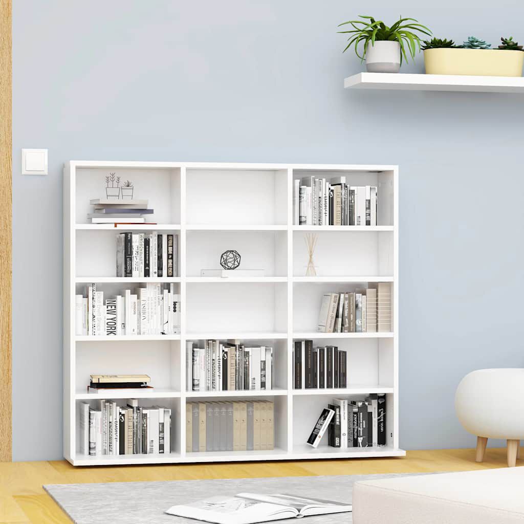 vidaXL CD-kast wit 100x23x89,5 cm