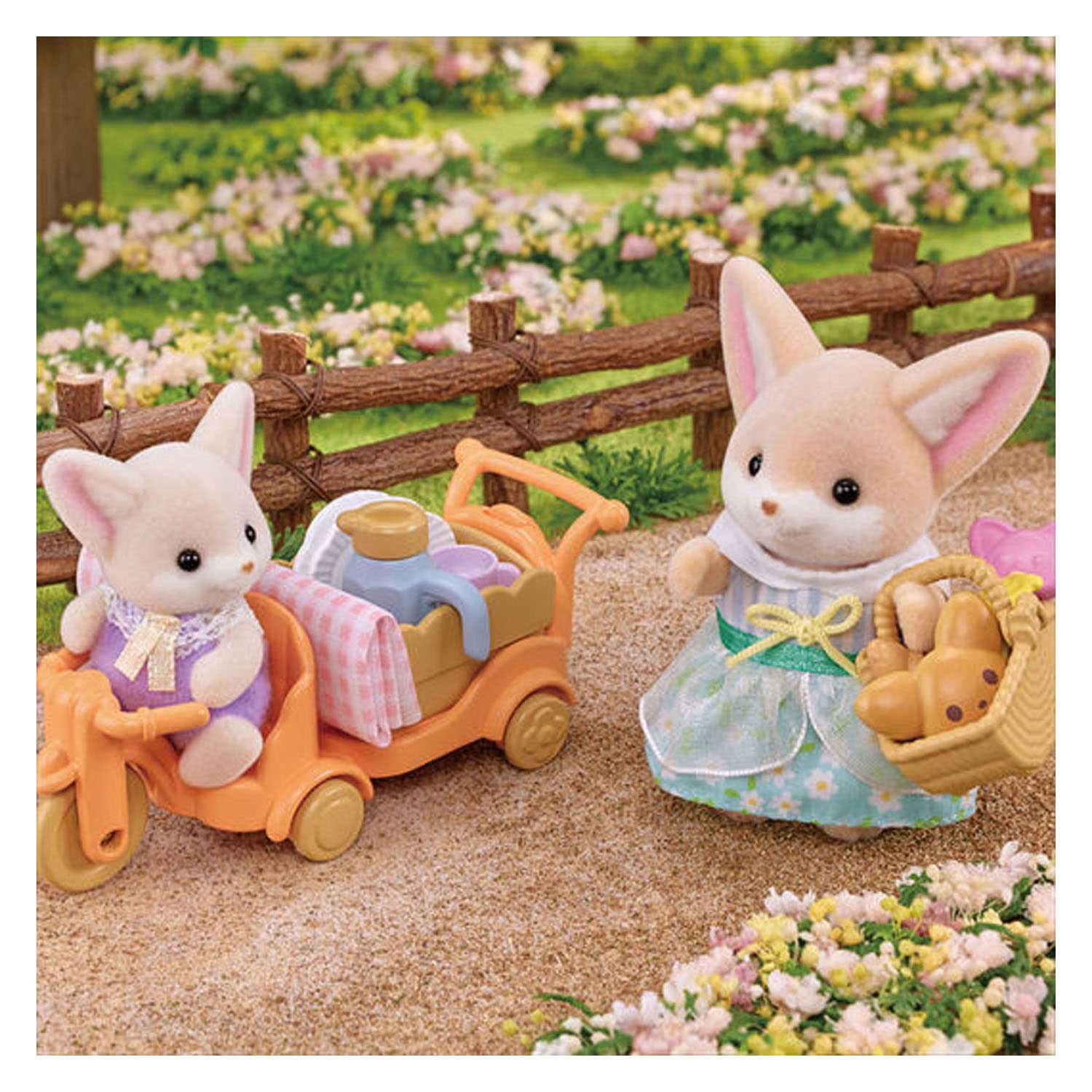 Sylvanian Families 5698 Picknick set Woestijnvos zus & baby