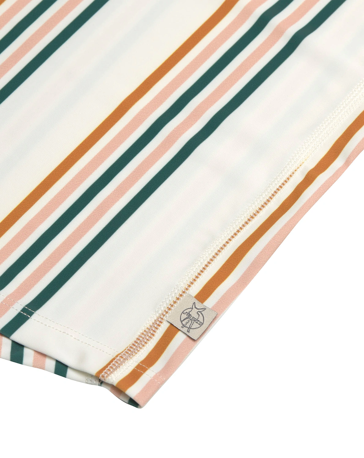 Langarm-Badeshirt STRIPES in pink/nature